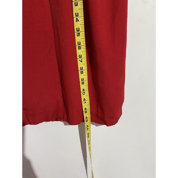 Vtg 80s Blazer Dress Small? Red Double Breasted Retro Office Cocktail Old Money - Picture 13 of 14